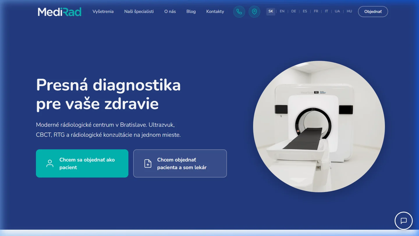 Medirad Desktop Interface